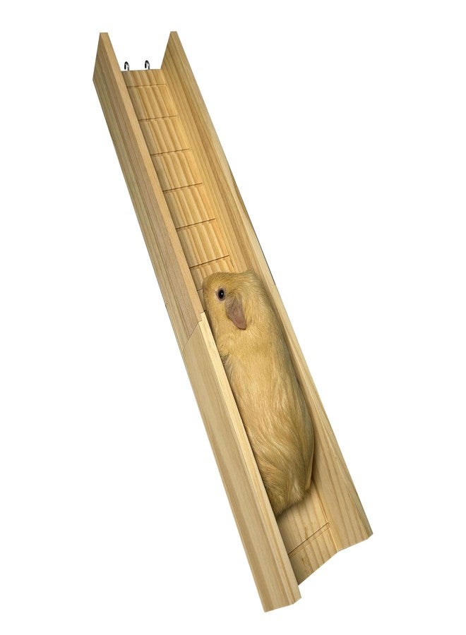 Shuoxpy Guinea Pig Cage Bridge, Small Animal Wooden Ladder Ramp, Guinea Pig Cage Accessories Second Floor Link Bridge for Guinea Pigs, Ferrets, Hamsters (60CM/23.6IN) - Image 1